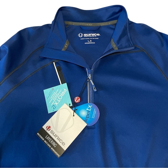 Sunice Alexander Technical Long Sleeve 1/4 Zip Layering Pullover Men’s Large NWT - Picture 4 of 6